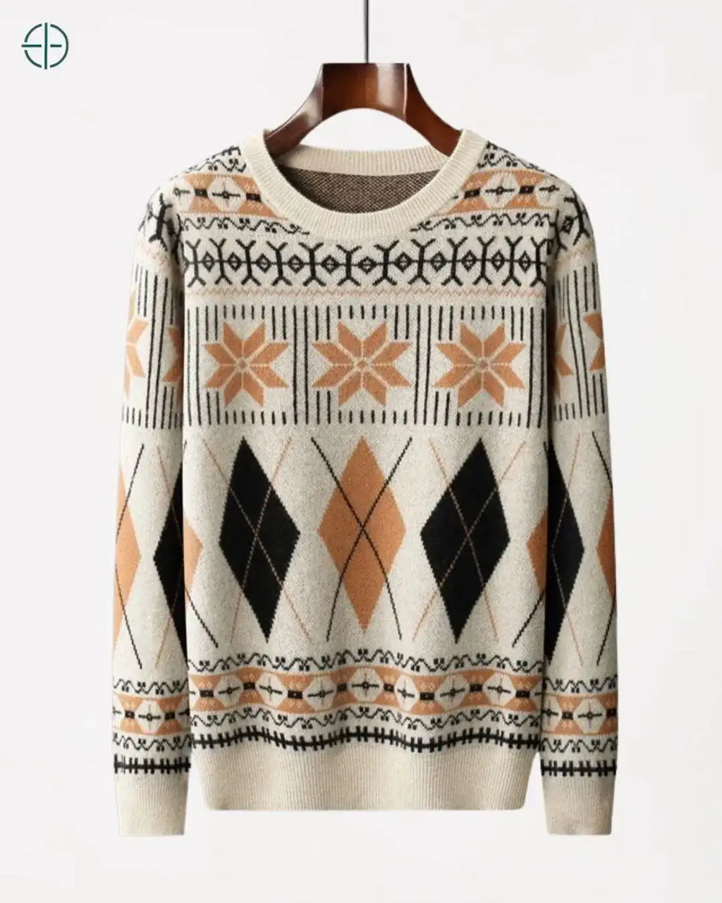 Pulôver Retro 100% Caxemira | Rest Money™