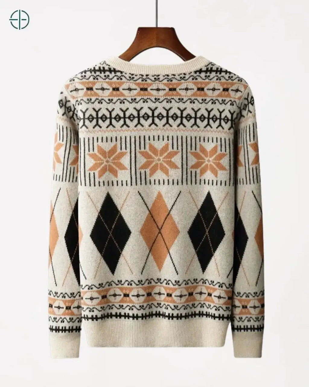 Pulôver Retro 100% Caxemira | Rest Money™