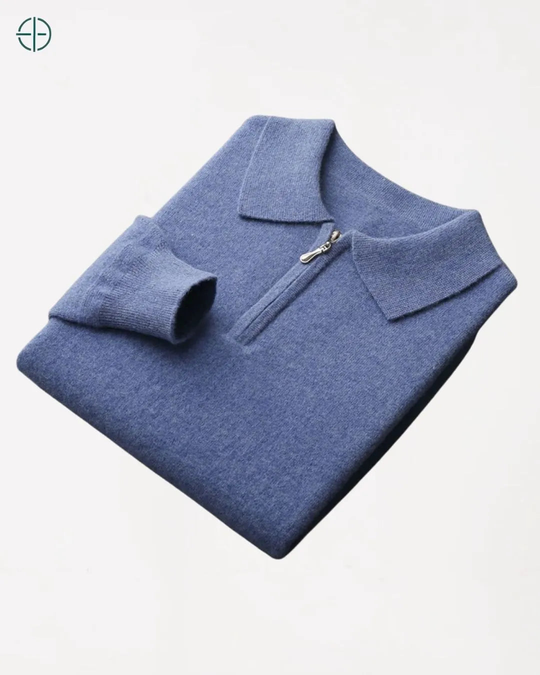 Pulôver Nobre Gola Polo 100% Caxemira | Rest Money™