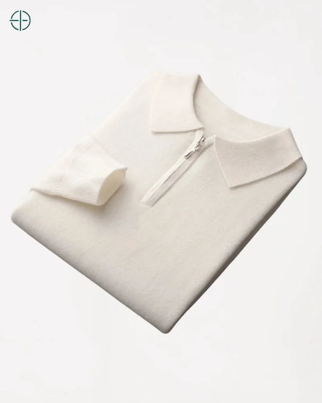 Pulôver Nobre Gola Polo 100% Caxemira | Rest Money™