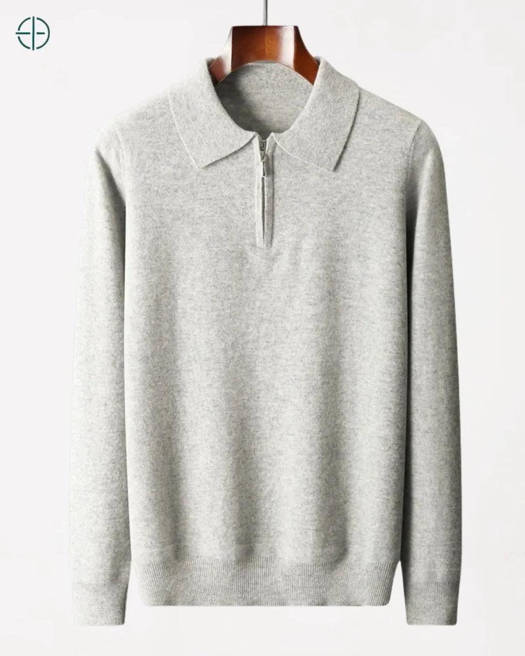 Pulôver Nobre Gola Polo 100% Caxemira | Rest Money™