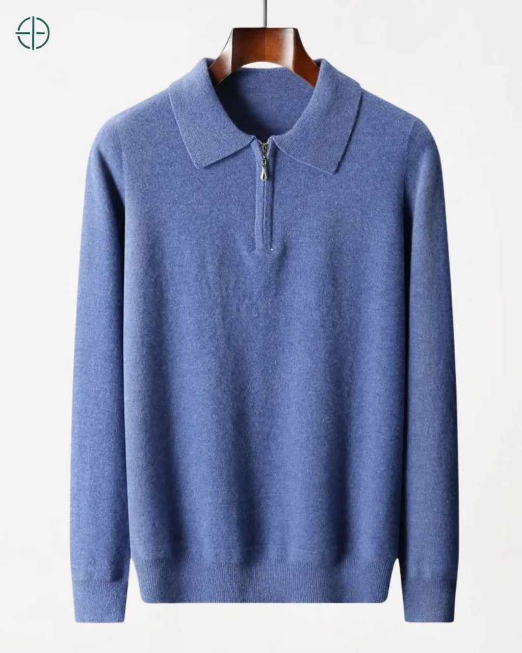 Pulôver Nobre Gola Polo 100% Caxemira | Rest Money™