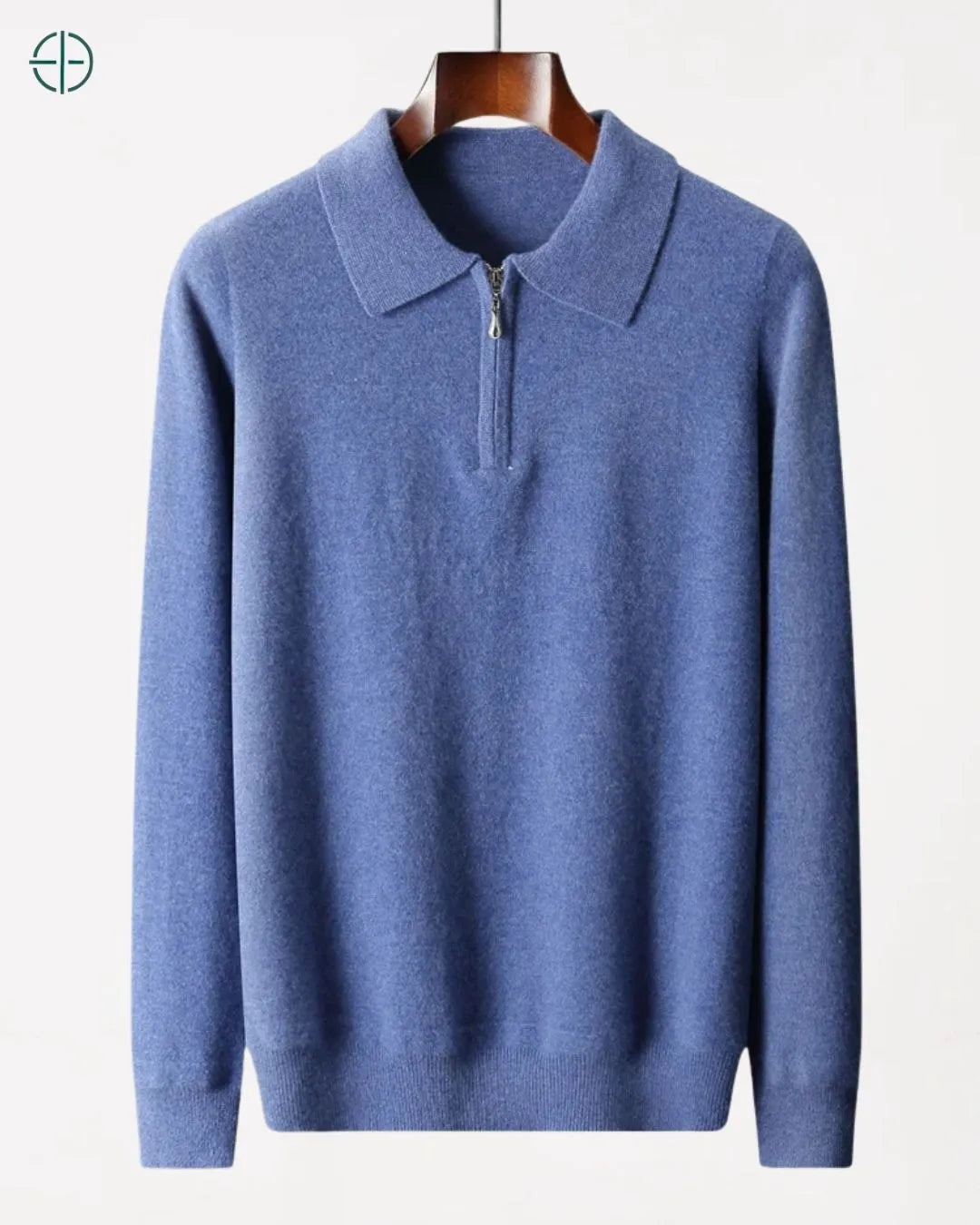 Pulôver Nobre Gola Polo 100% Caxemira | Rest Money™
