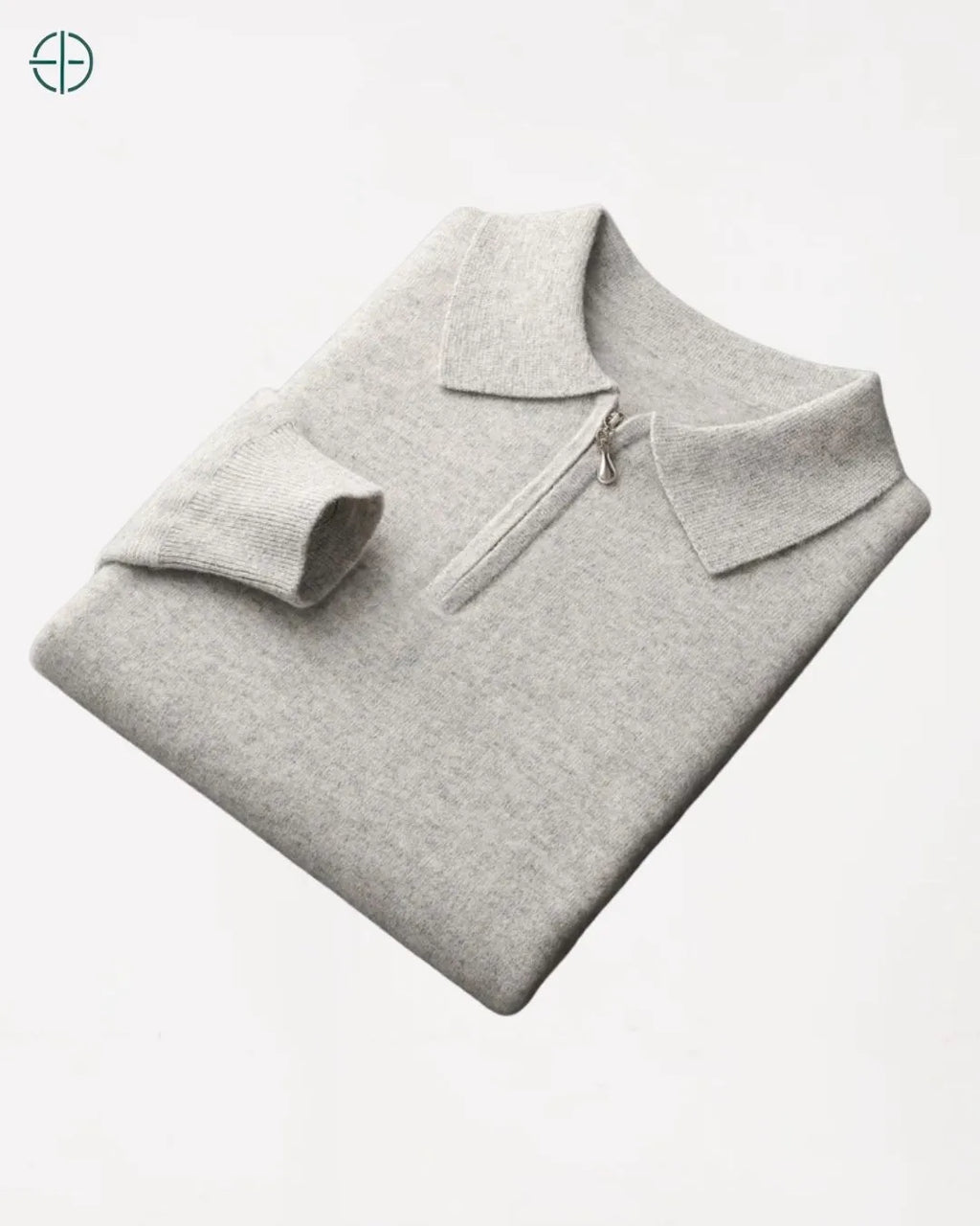 Pulôver Nobre Gola Polo 100% Caxemira | Rest Money™