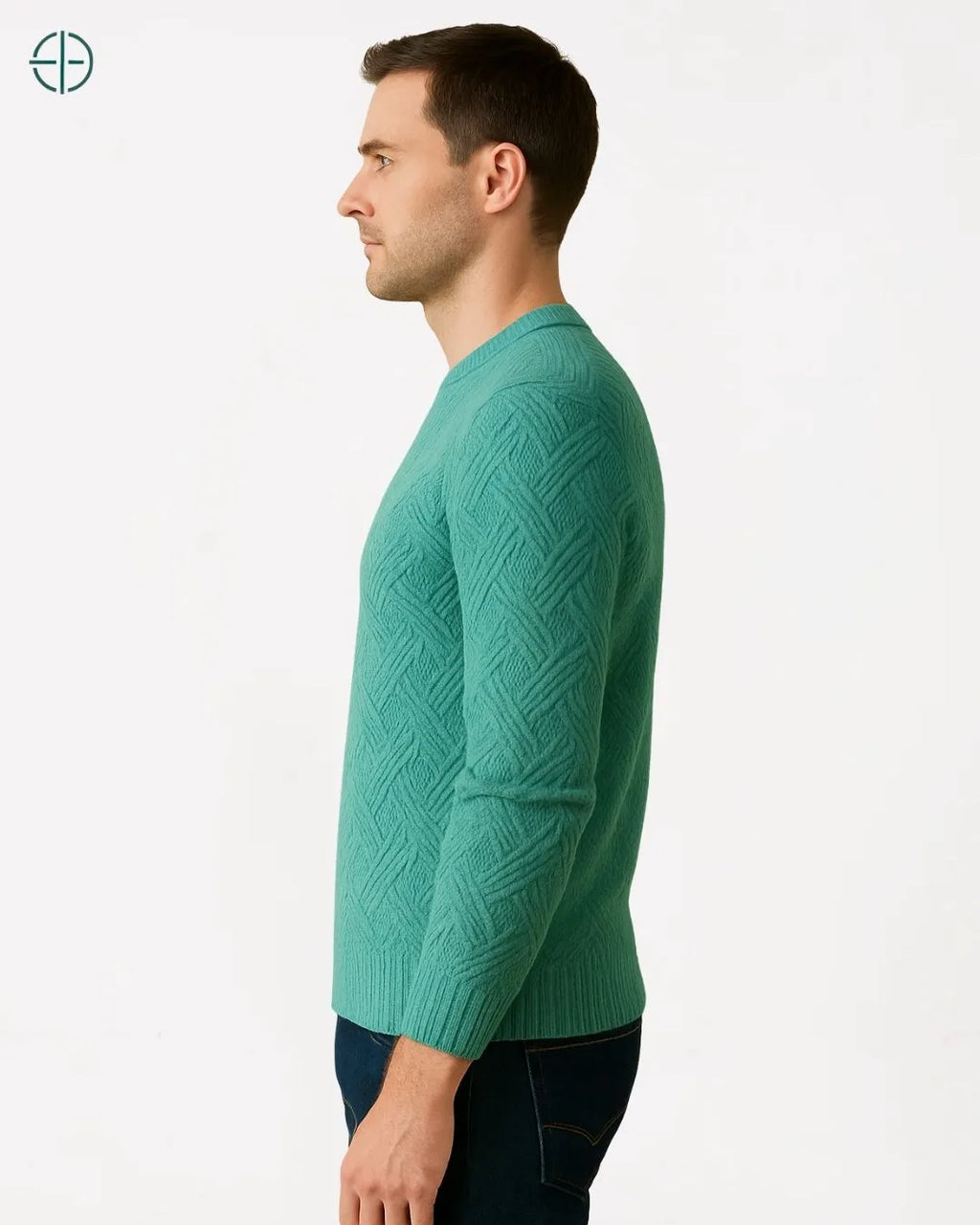 Pulôver Engrossado Masculino 100% Caxemira | Rest Money™