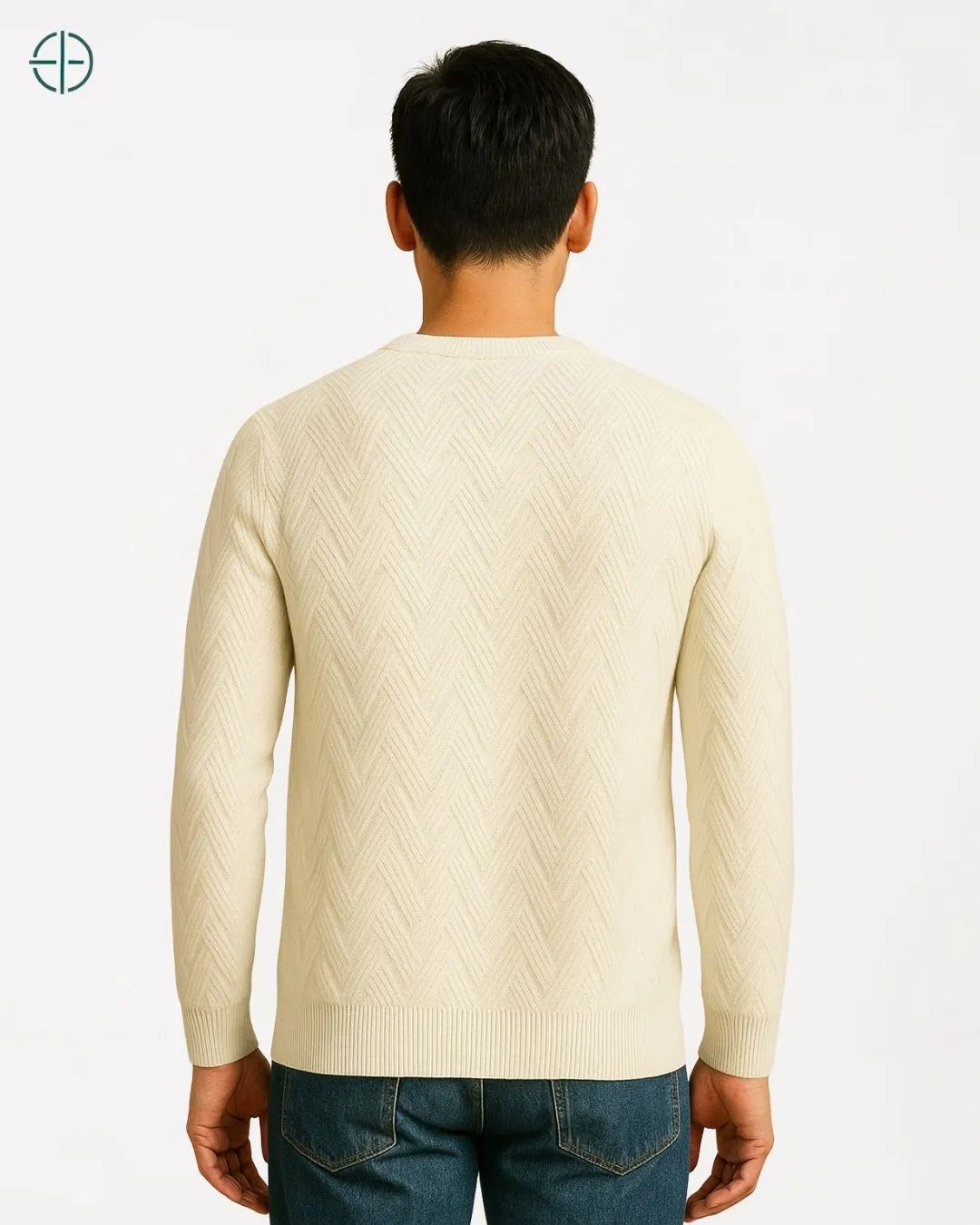 Pulôver Engrossado Masculino 100% Caxemira | Rest Money™