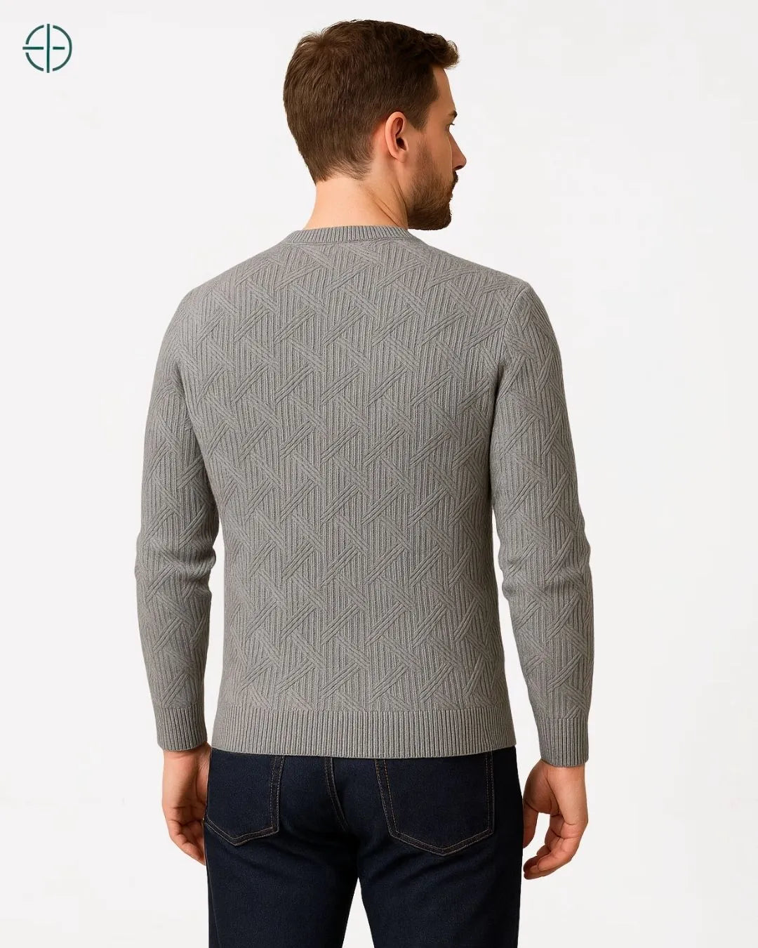 Pulôver Engrossado Masculino 100% Caxemira | Rest Money™