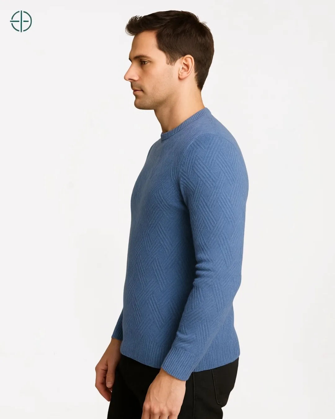 Pulôver Engrossado Masculino 100% Caxemira | Rest Money™