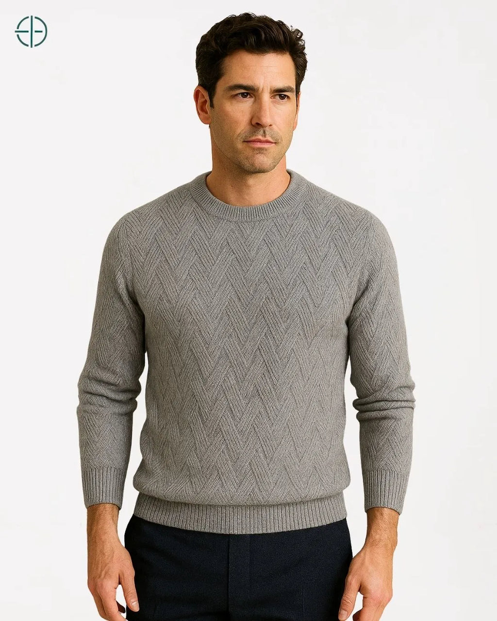 Pulôver Engrossado Masculino 100% Caxemira | Rest Money™