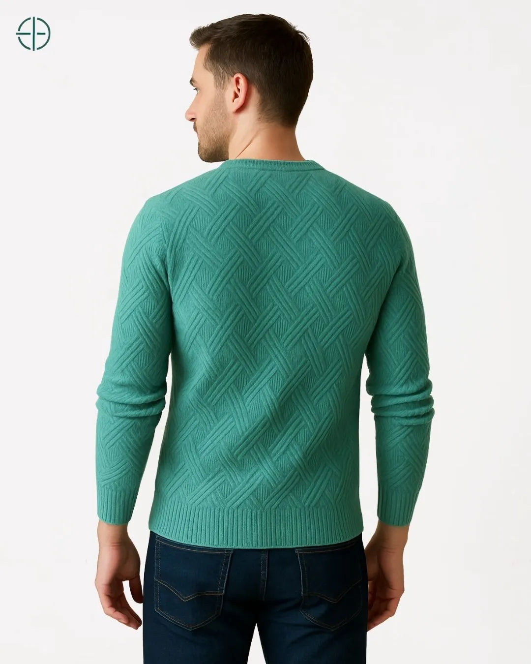 Pulôver Engrossado Masculino 100% Caxemira | Rest Money™