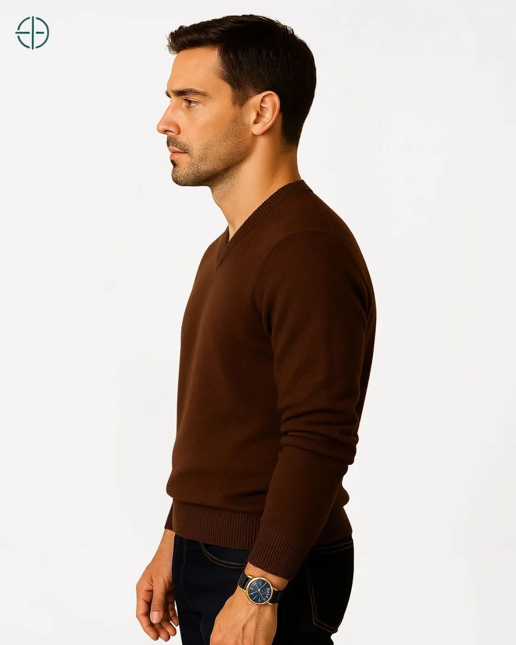 Suéter V Masculino 100% Caxemira | Rest Money™