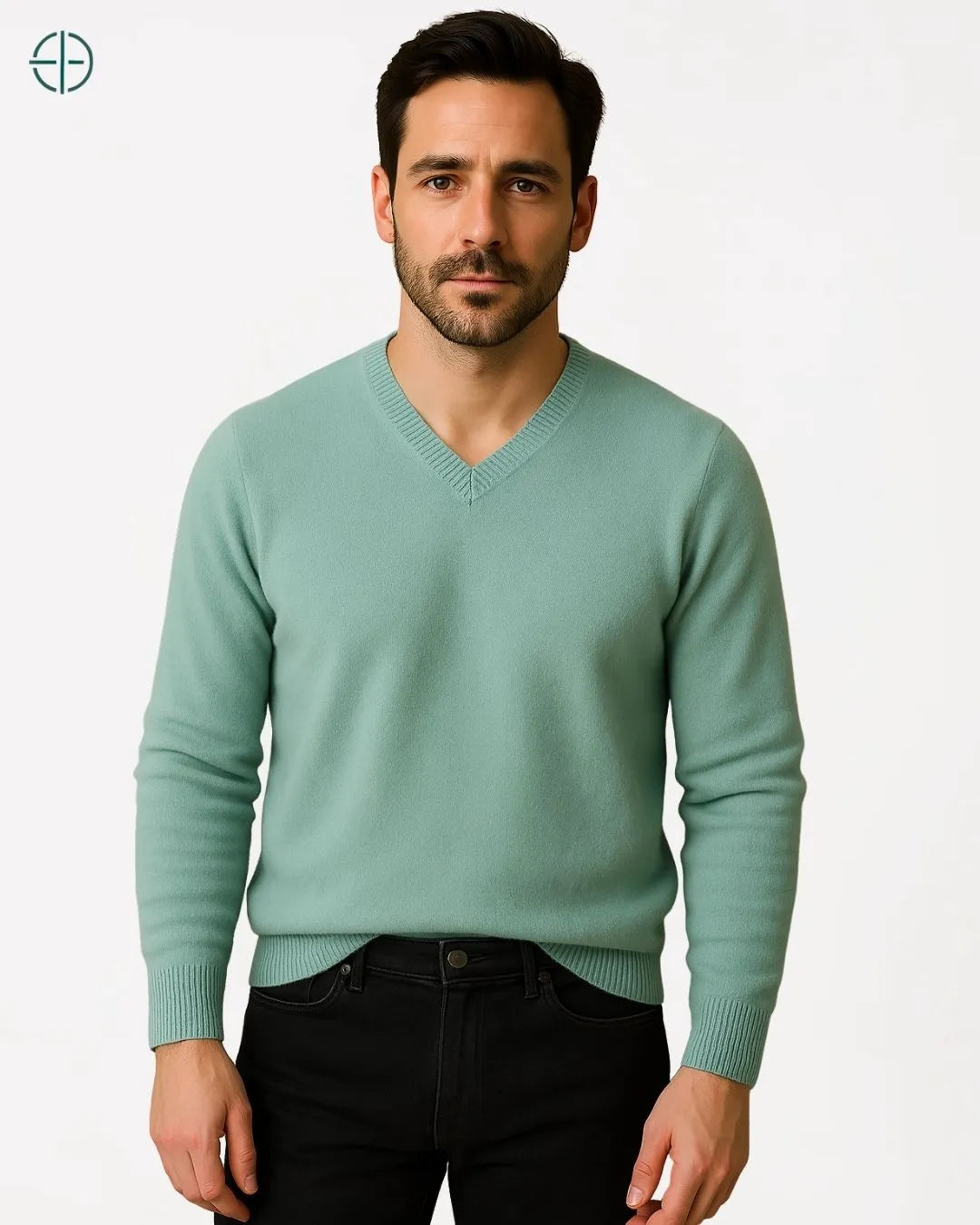 Suéter V Masculino 100% Caxemira | Rest Money™