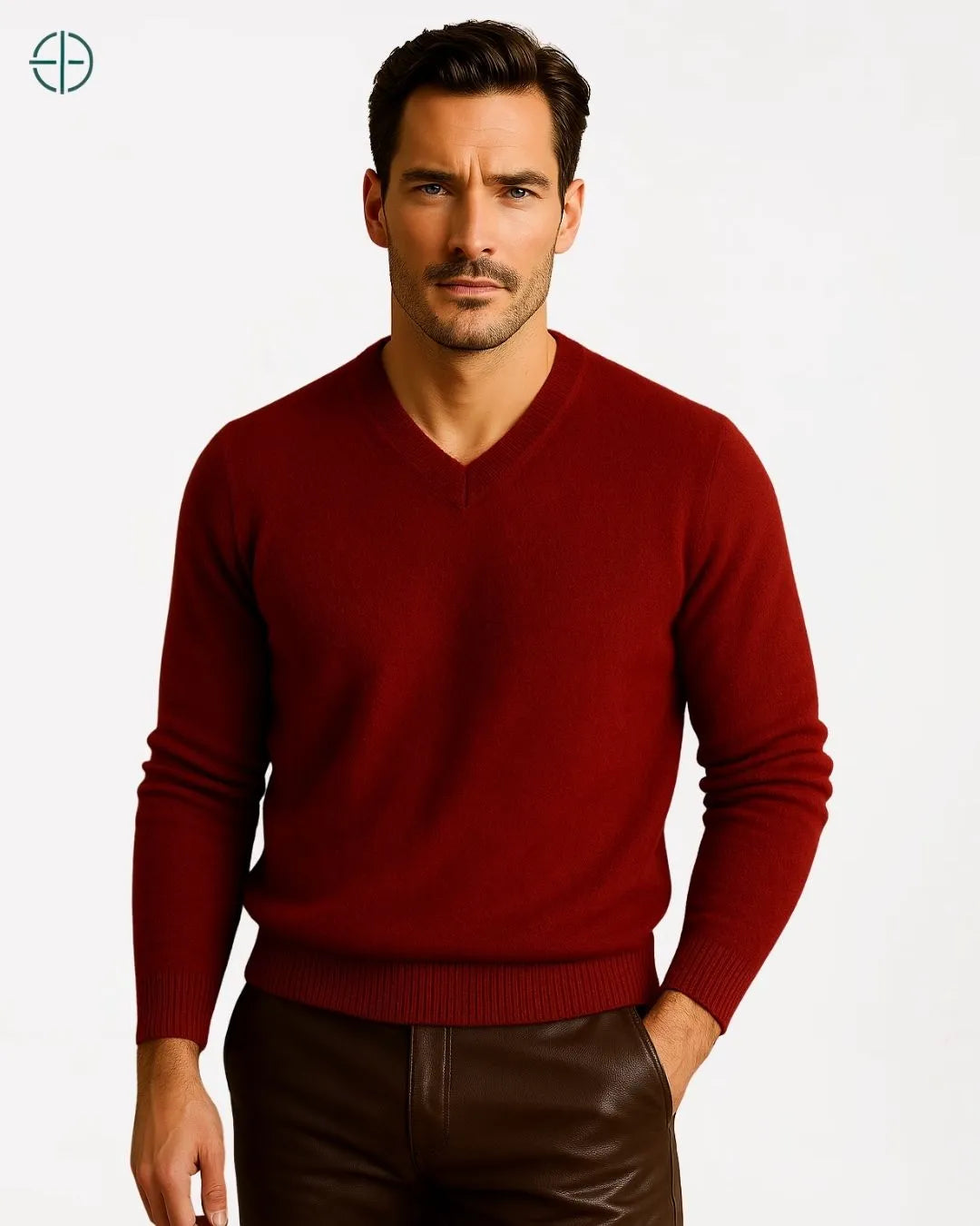 Suéter V Masculino 100% Caxemira | Rest Money™