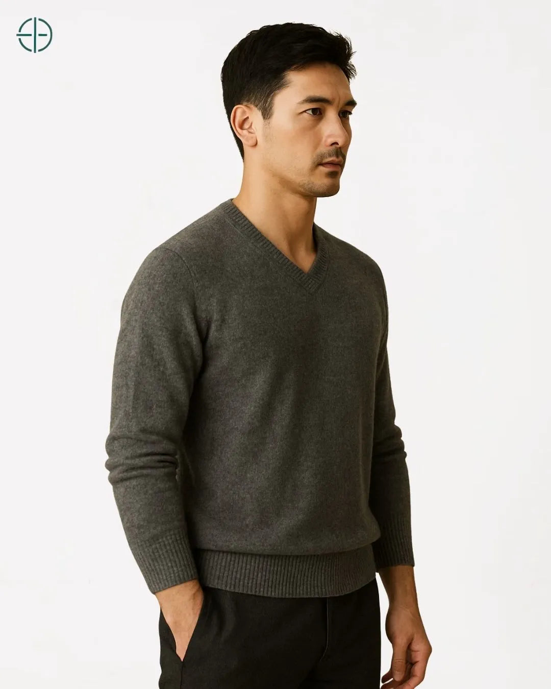 Suéter V Masculino 100% Caxemira | Rest Money™