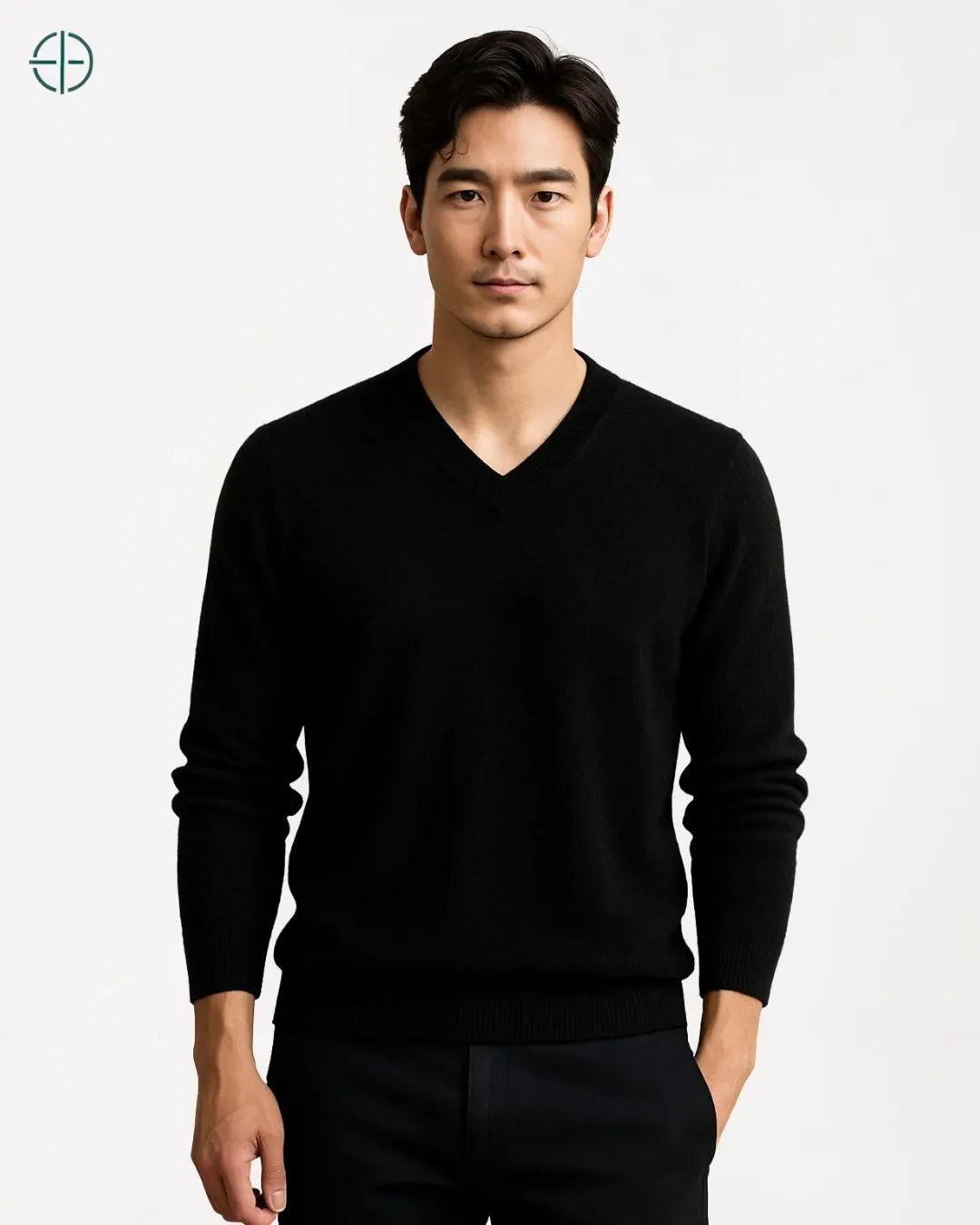 Suéter V Masculino 100% Caxemira | Rest Money™