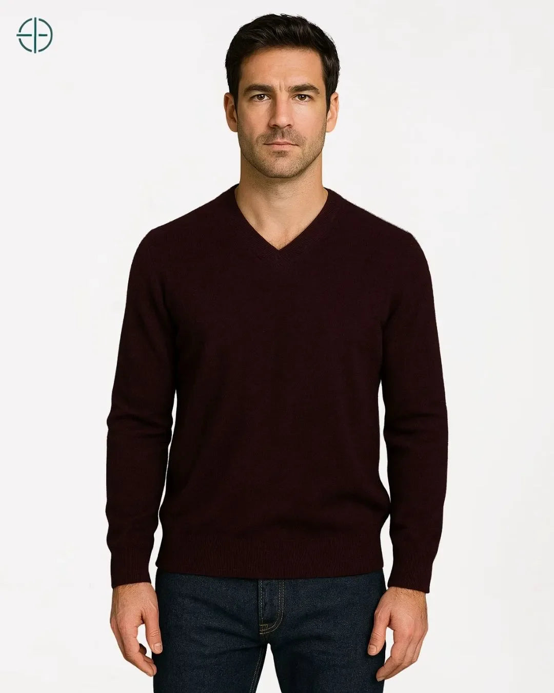 Suéter V Masculino 100% Caxemira | Rest Money™