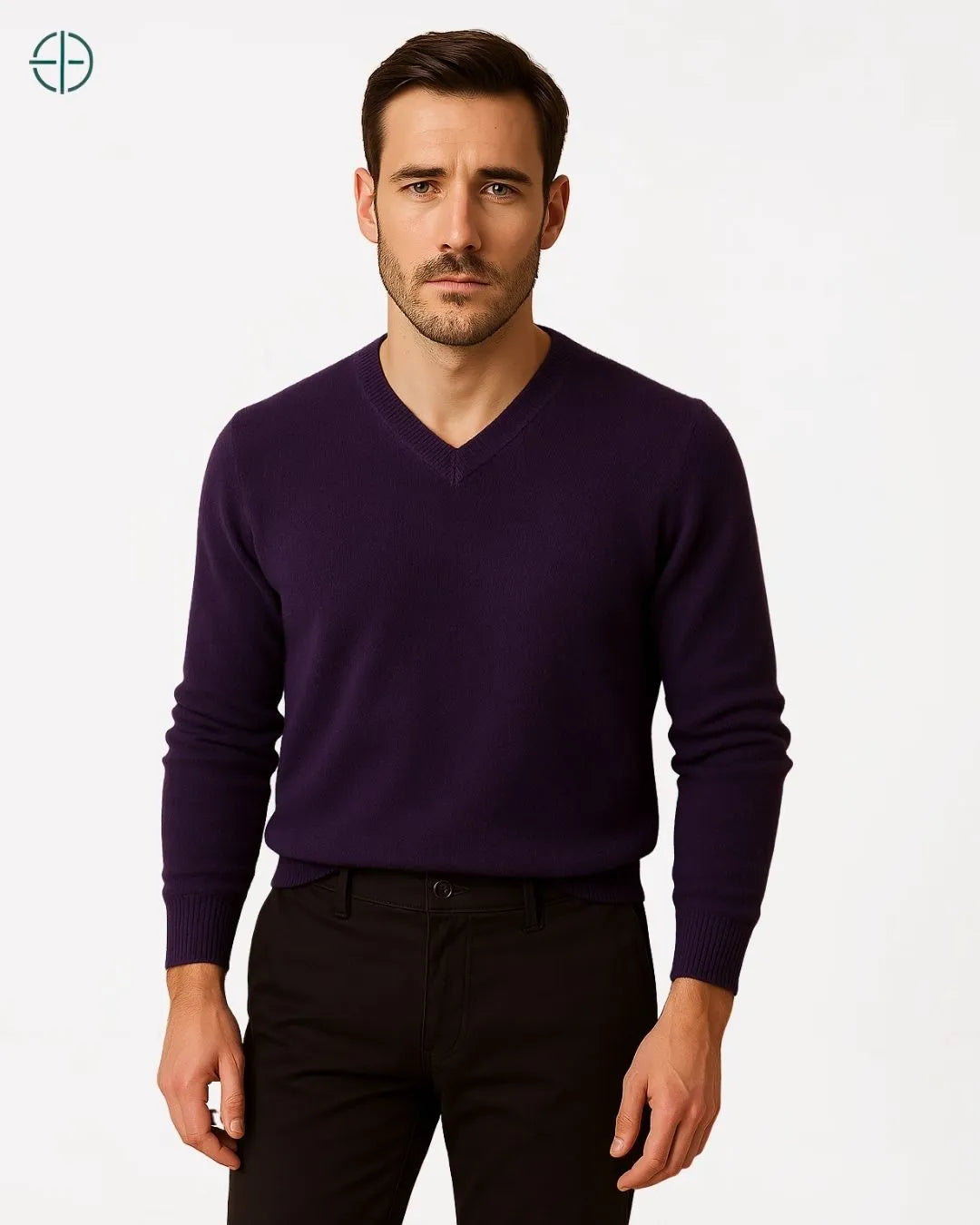 Suéter V Masculino 100% Caxemira | Rest Money™