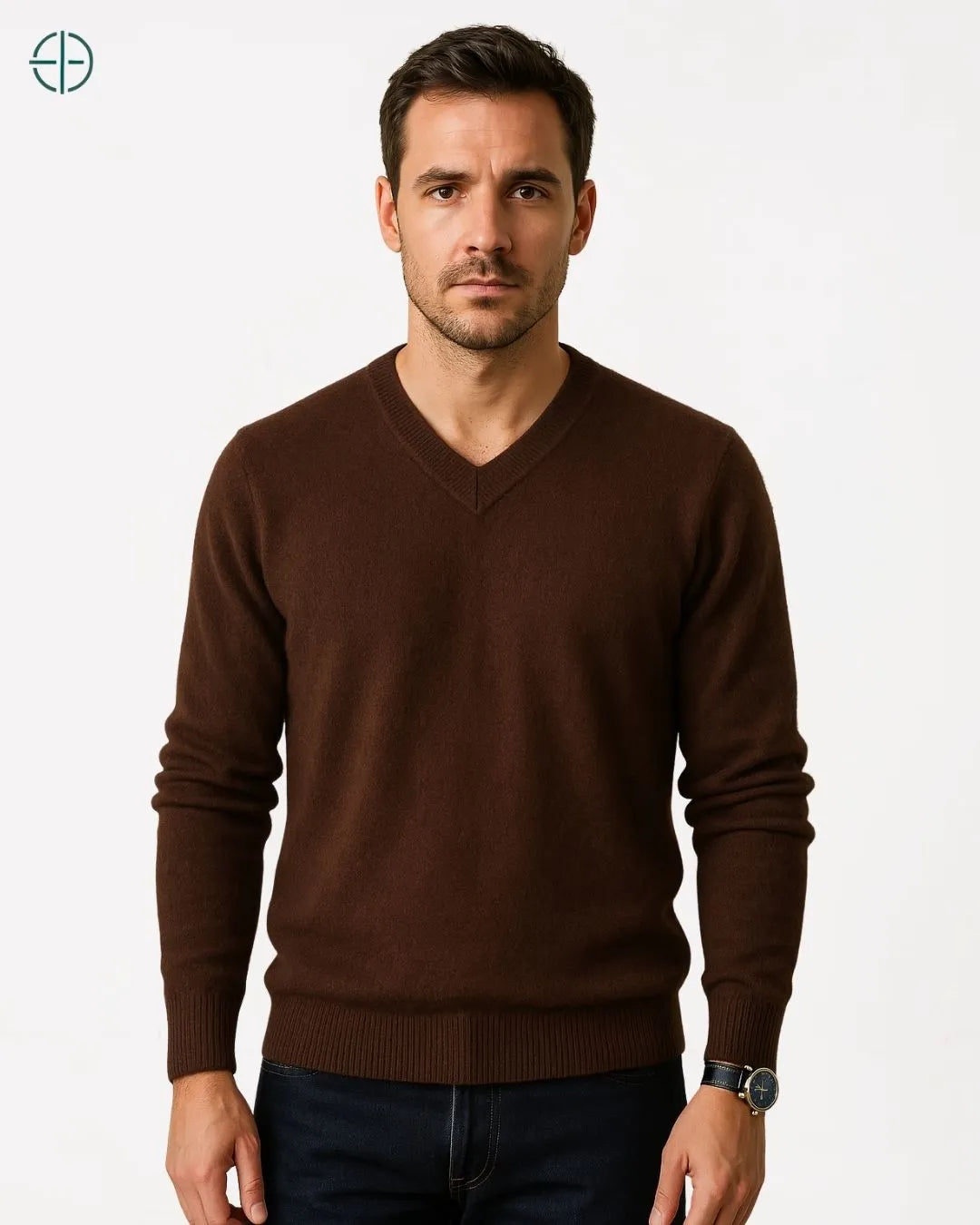 Suéter V Masculino 100% Caxemira | Rest Money™