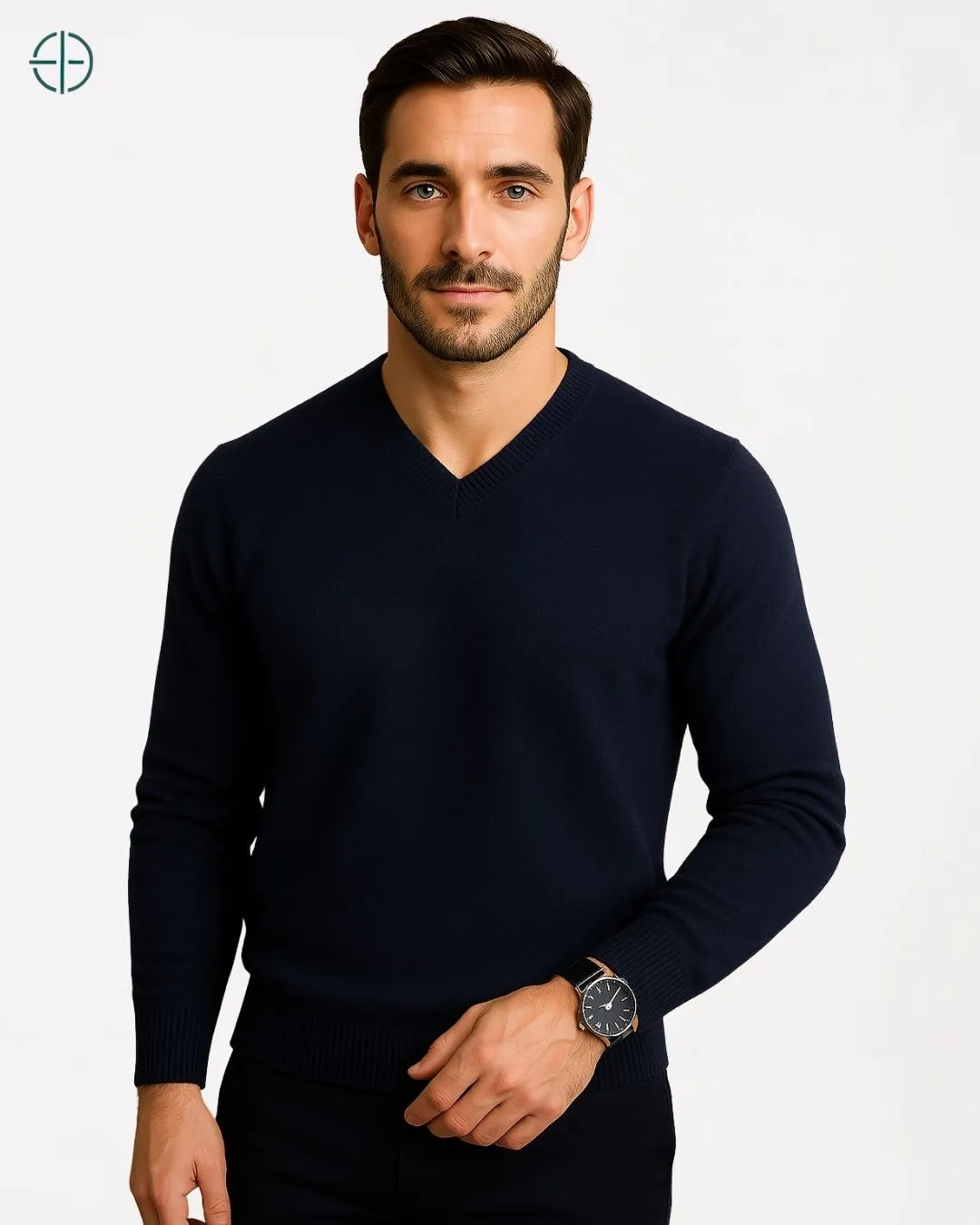 Suéter V Masculino 100% Caxemira | Rest Money™