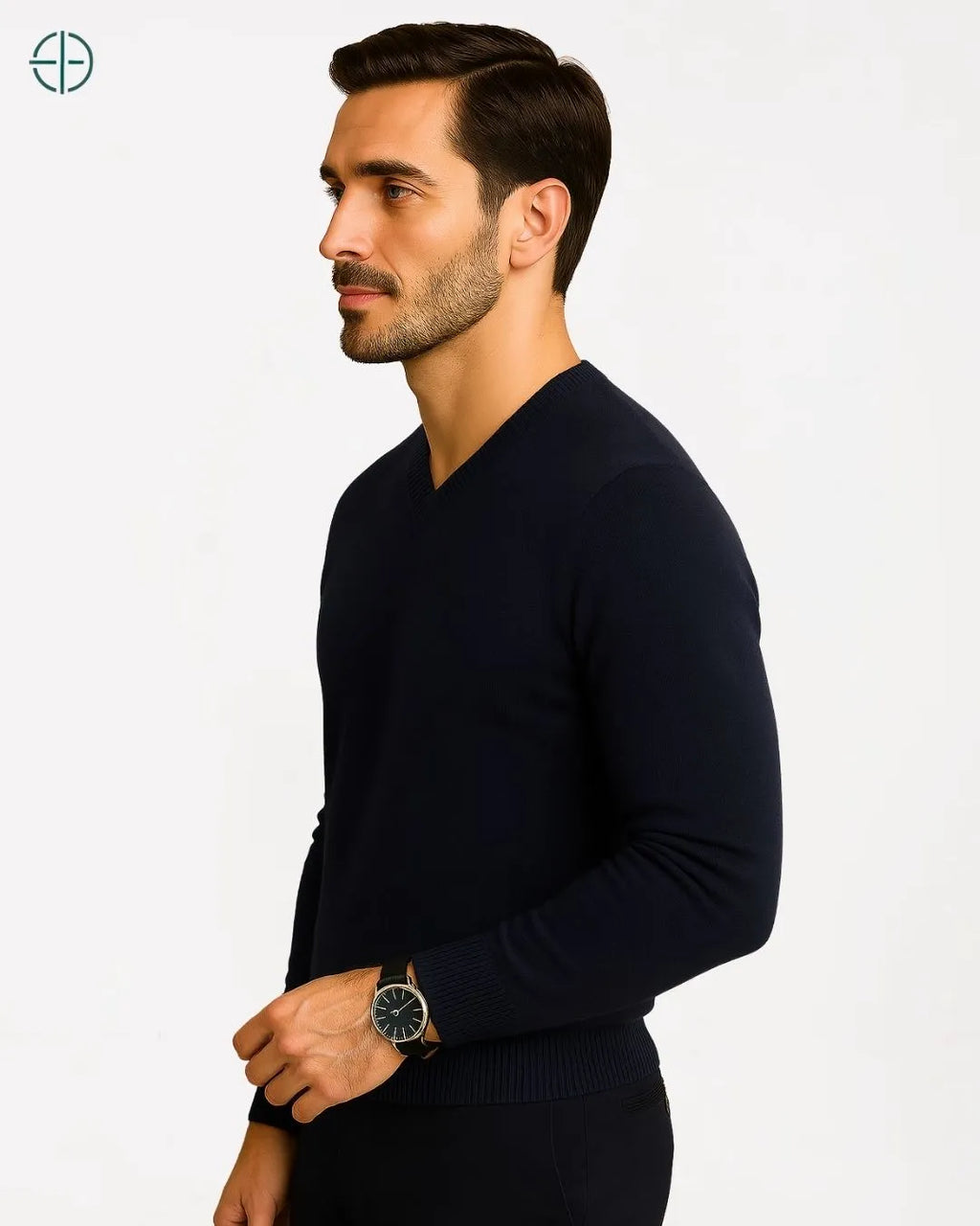 Suéter V Masculino 100% Caxemira | Rest Money™