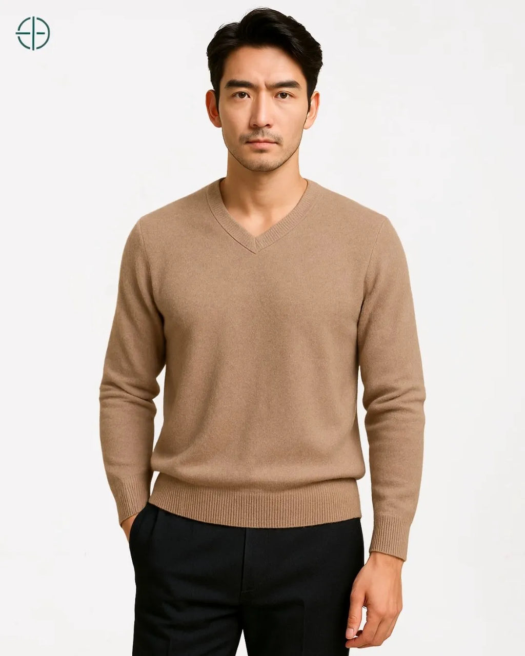 Suéter V Masculino 100% Caxemira | Rest Money™