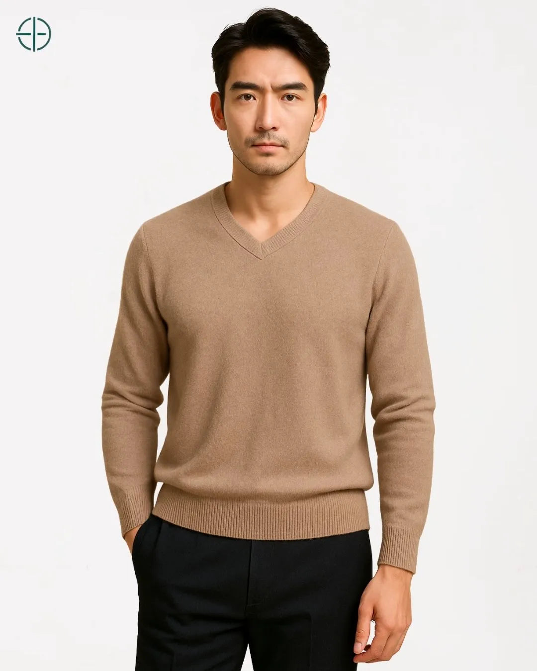 Suéter V Masculino 100% Caxemira | Rest Money™