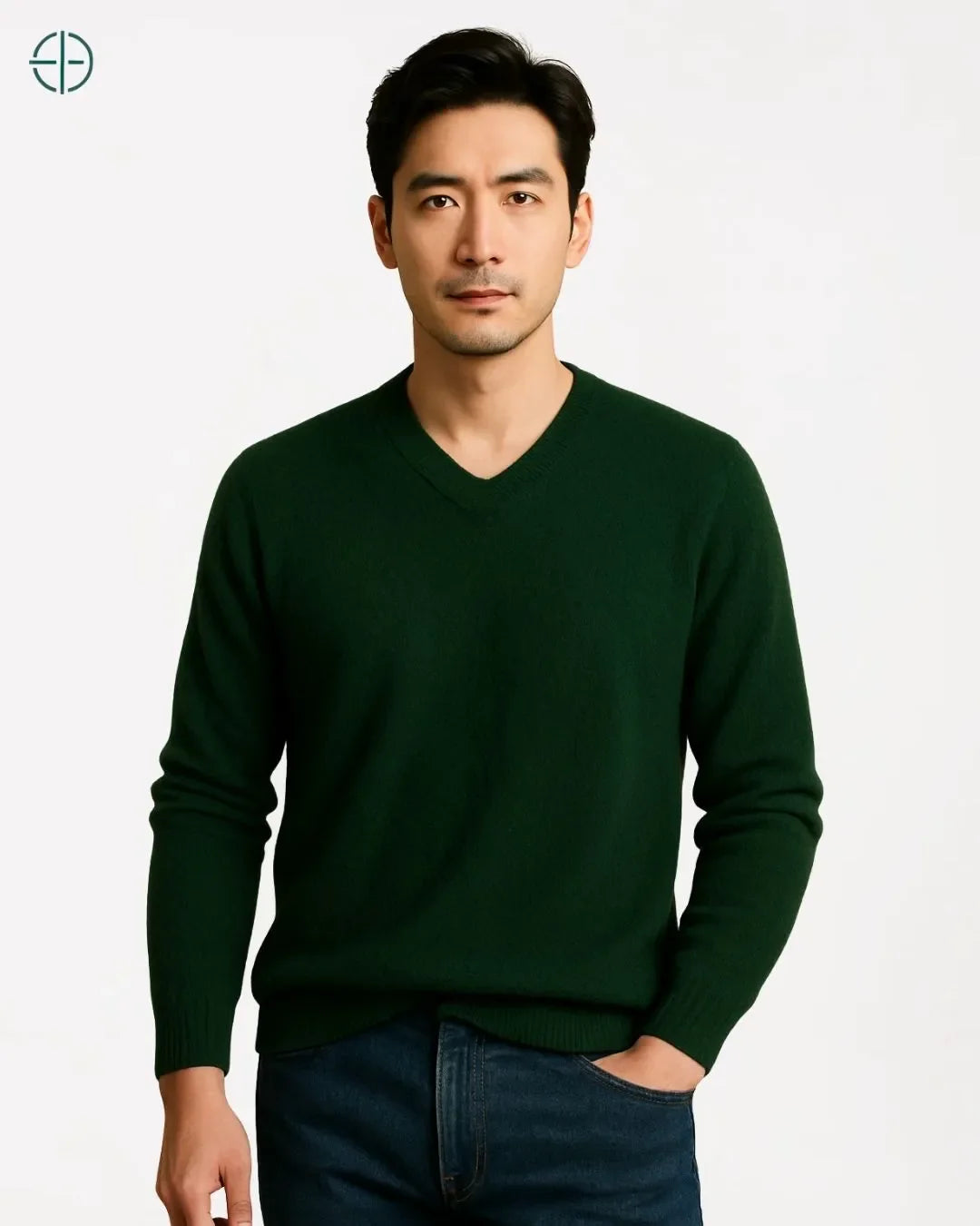 Suéter V Masculino 100% Caxemira | Rest Money™