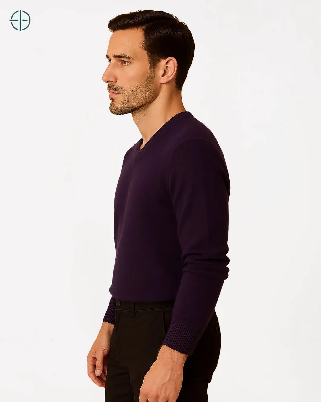 Suéter V Masculino 100% Caxemira | Rest Money™