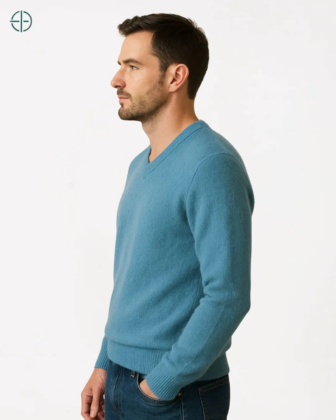 Suéter V Masculino 100% Caxemira | Rest Money™