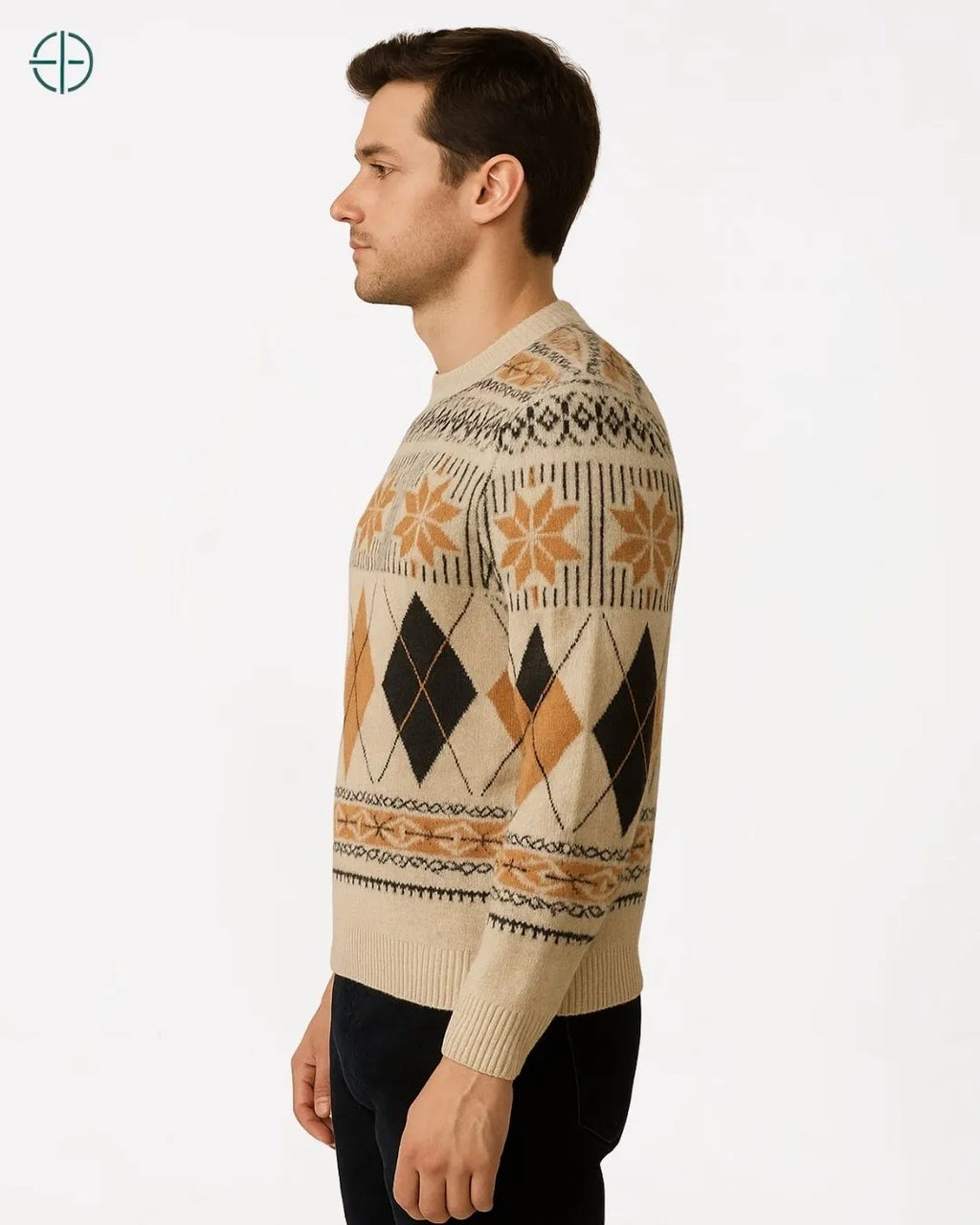 Pulôver Retro 100% Caxemira | Rest Money™