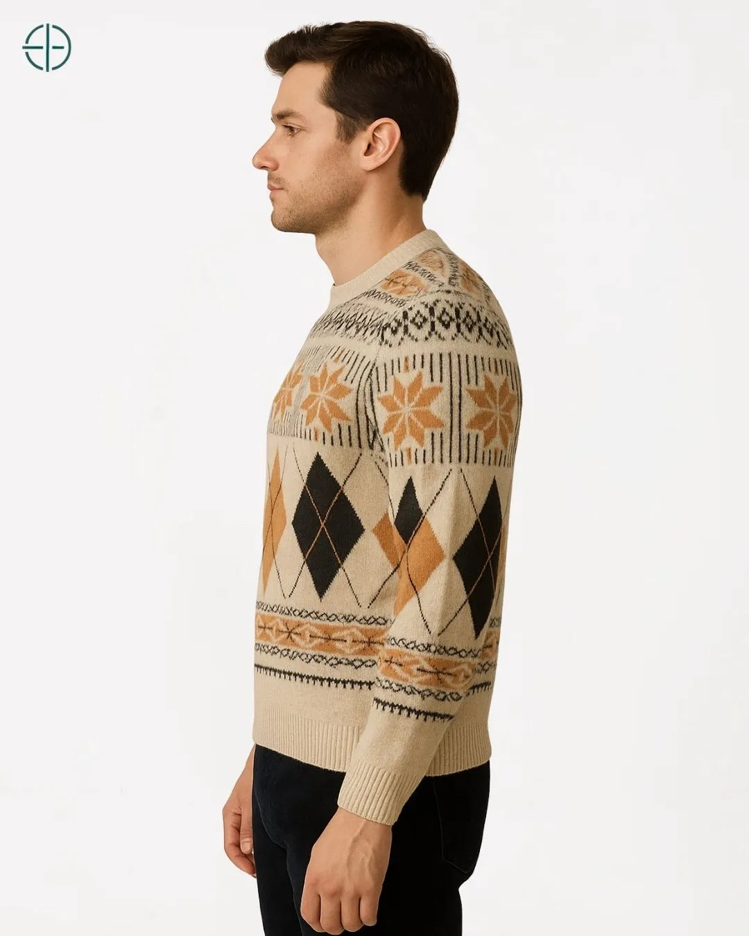 Pulôver Retro 100% Caxemira | Rest Money™