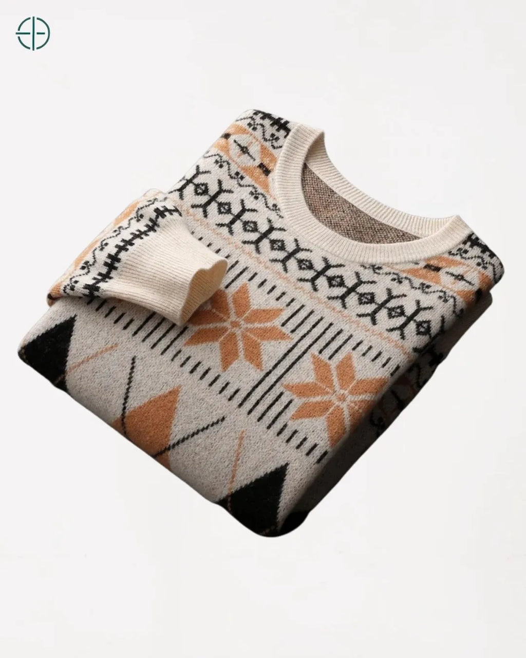 Pulôver Retro 100% Caxemira | Rest Money™