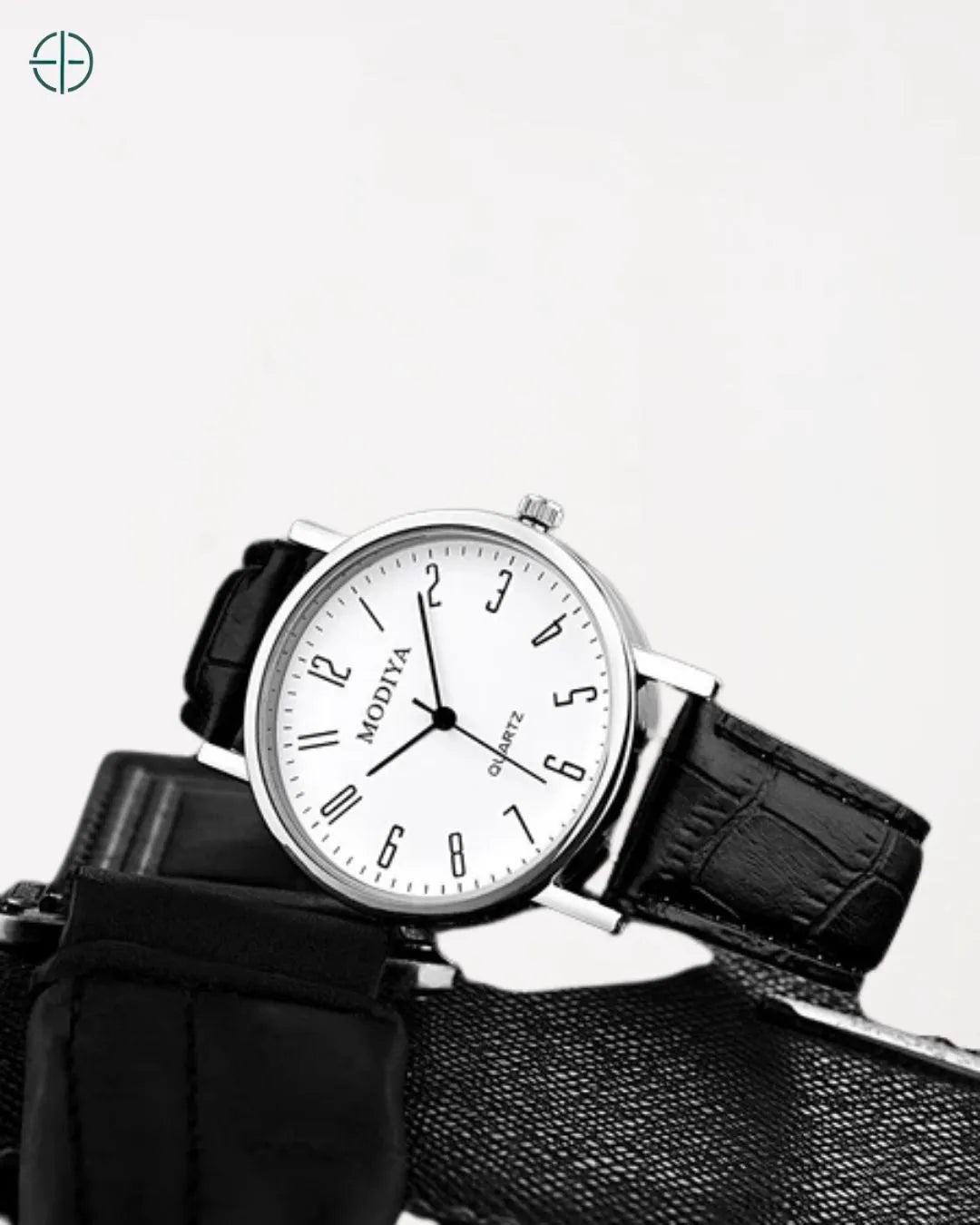 Relógio Masculino Minimalista de Quartzo Digital Branco - Preto | Rest Money™