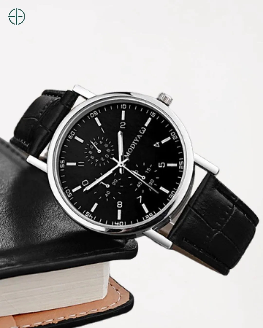 Relógio Masculino Minimalista de Quartzo Três Olhos Preto - Preto | Rest Money™