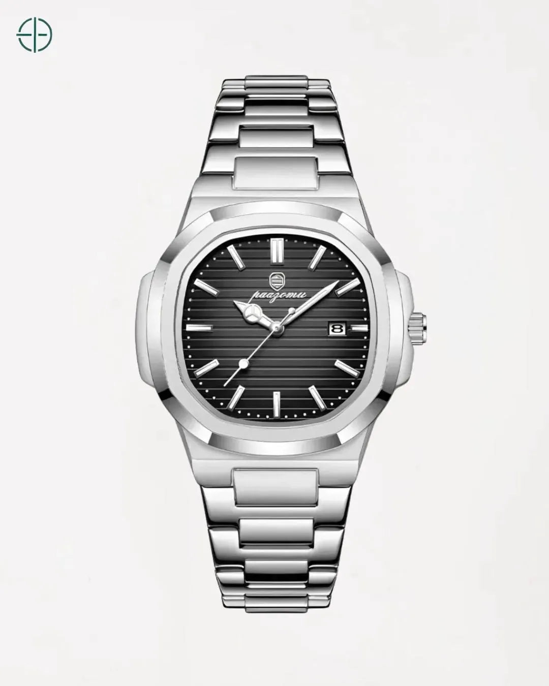 Relógio Poedagar Aço Inox Masculino