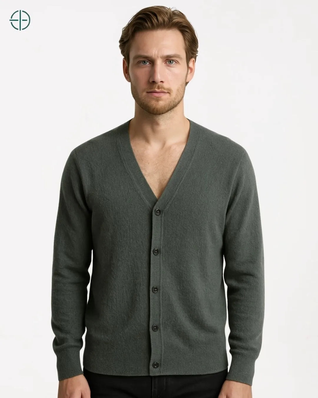 Suéter Gola V 5 Botões 100% Caxemira | Rest Money™