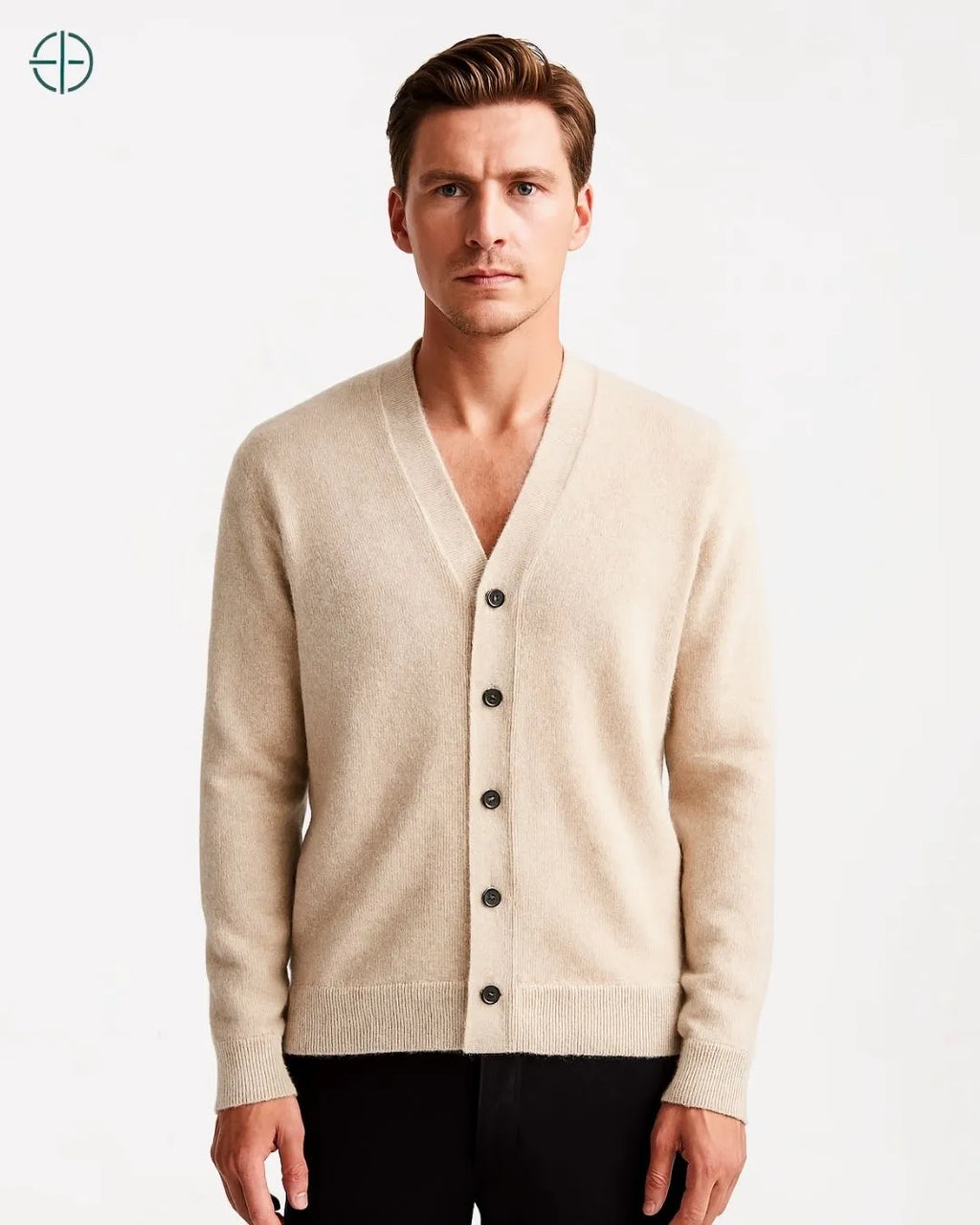 Suéter Gola V 5 Botões 100% Caxemira | Rest Money™