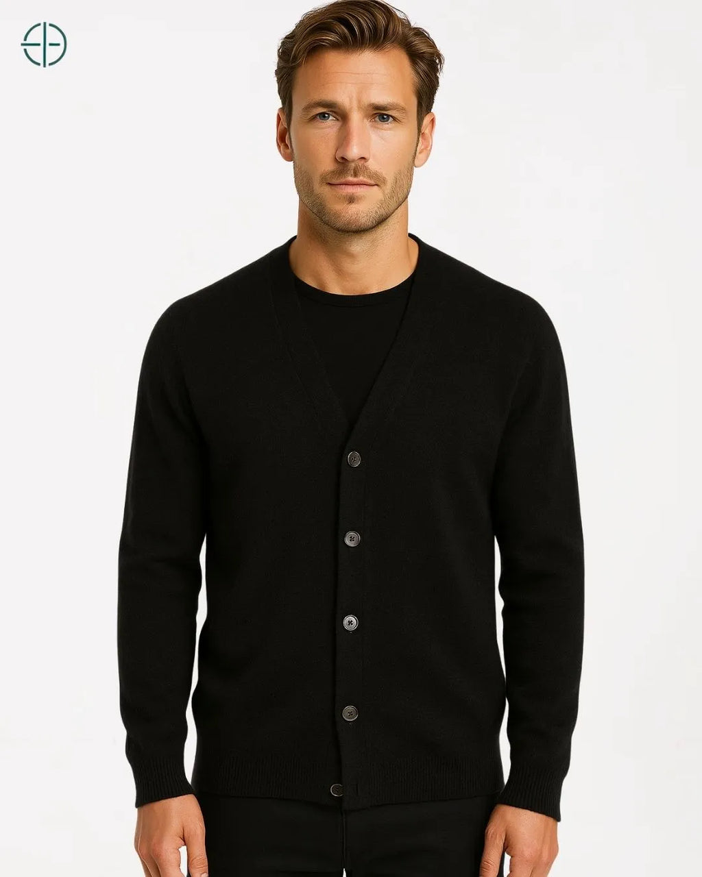 Suéter Gola V 5 Botões 100% Caxemira | Rest Money™