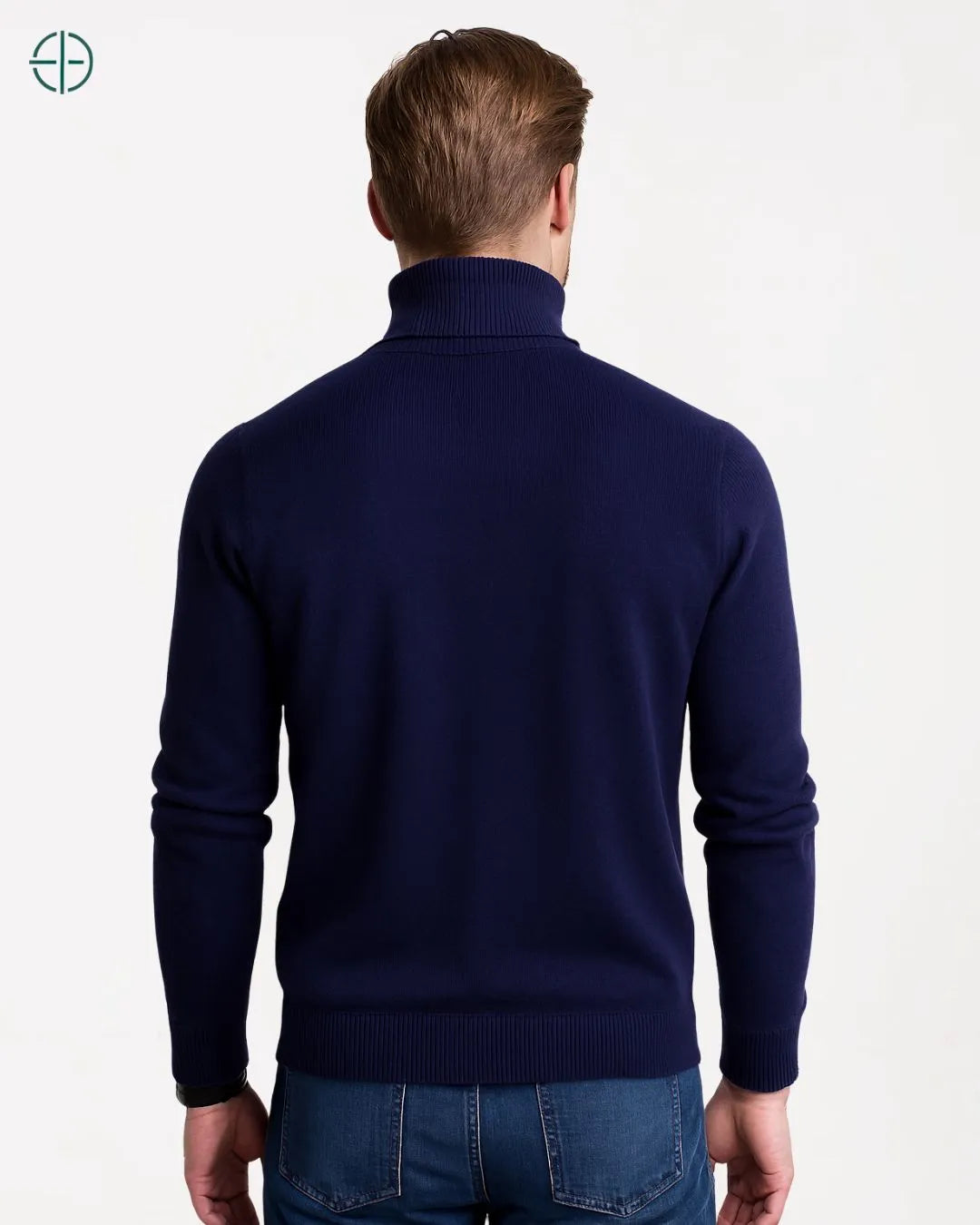 Suéter Masculino Gola Alta 100% Caxemira | Rest Money™