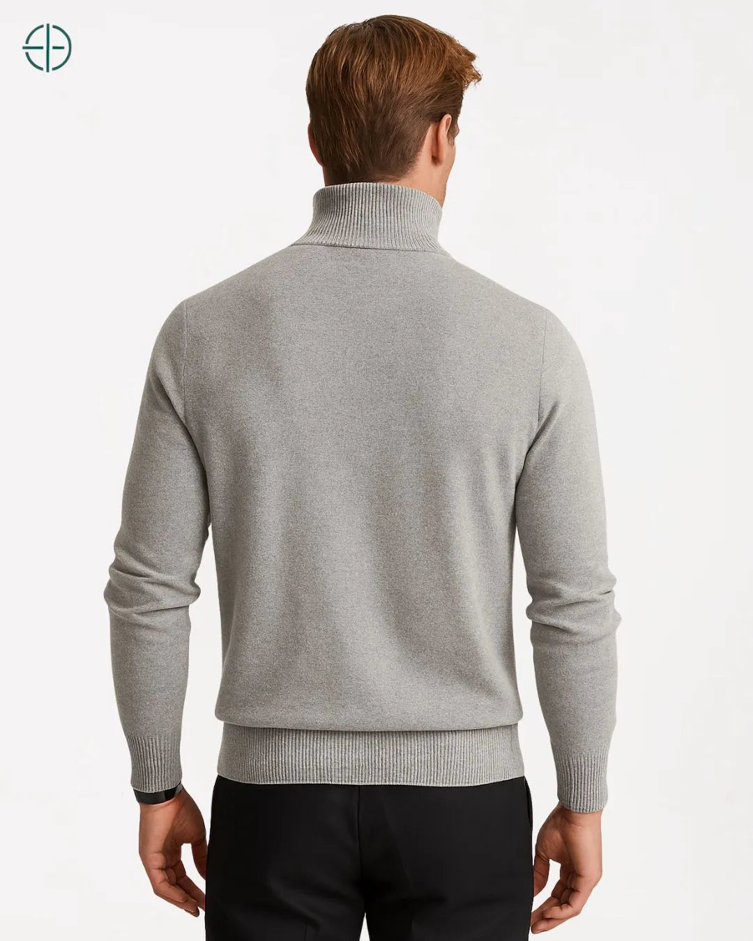 Suéter Masculino Gola Alta 100% Caxemira | Rest Money™