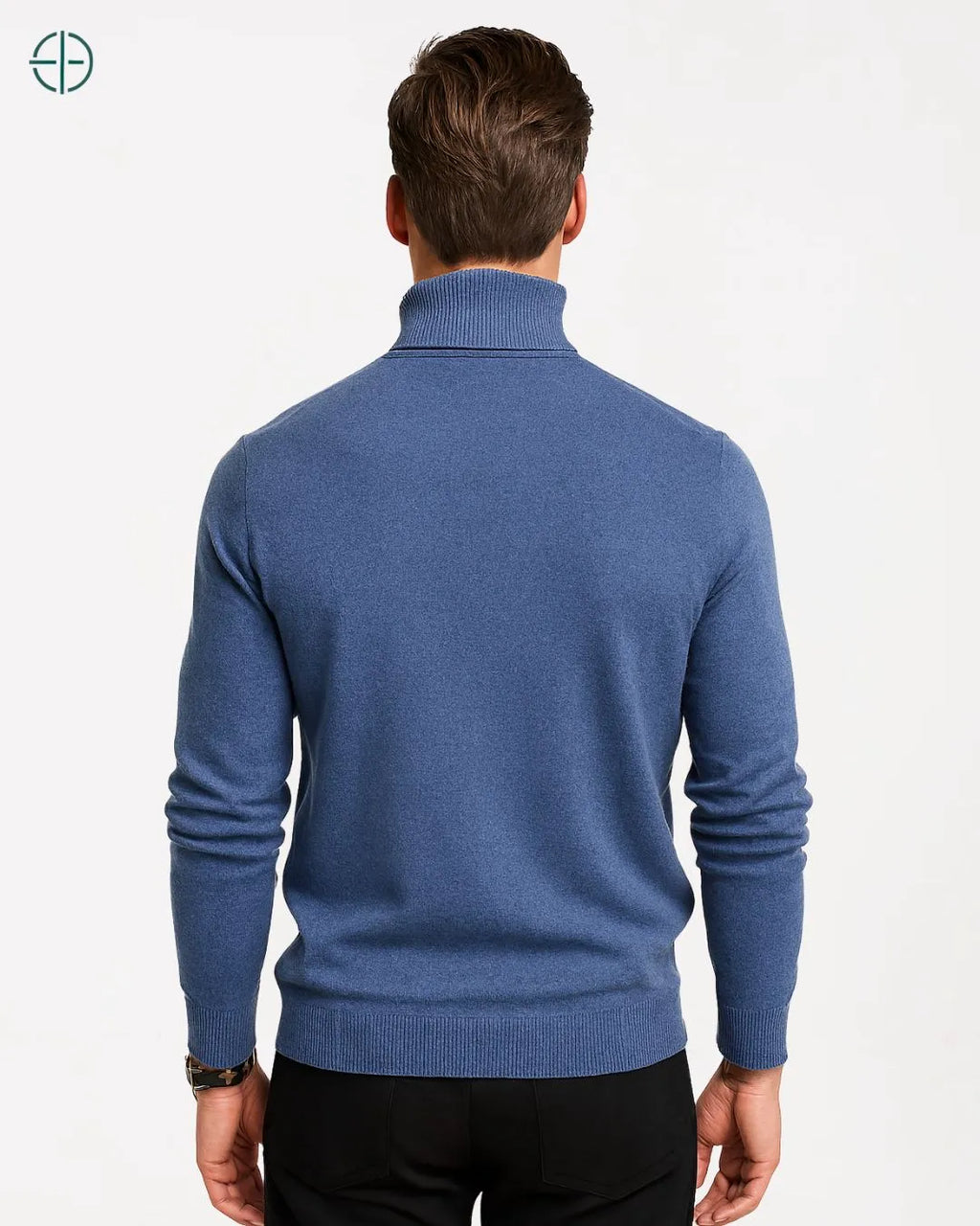 Suéter Masculino Gola Alta 100% Caxemira | Rest Money™