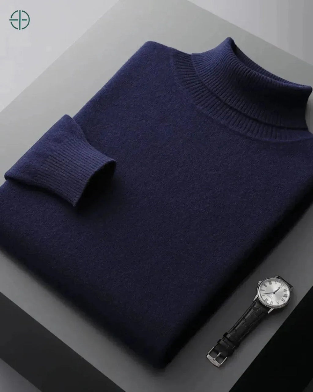 Suéter Masculino Gola Alta 100% Caxemira | Rest Money™