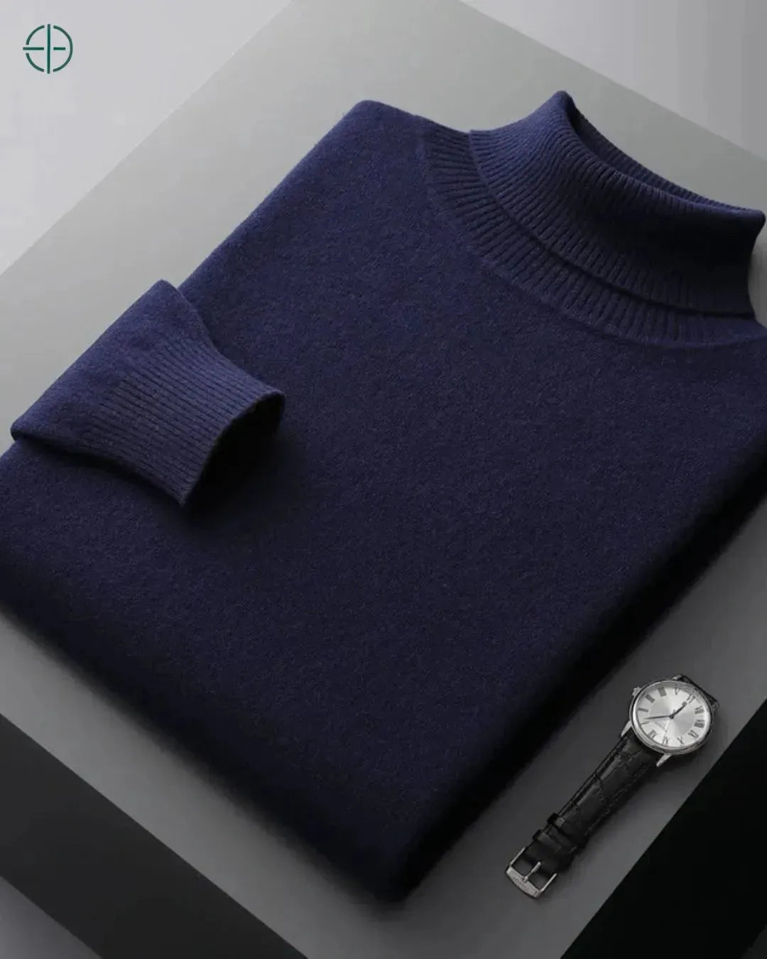 Suéter Masculino Gola Alta 100% Caxemira | Rest Money™