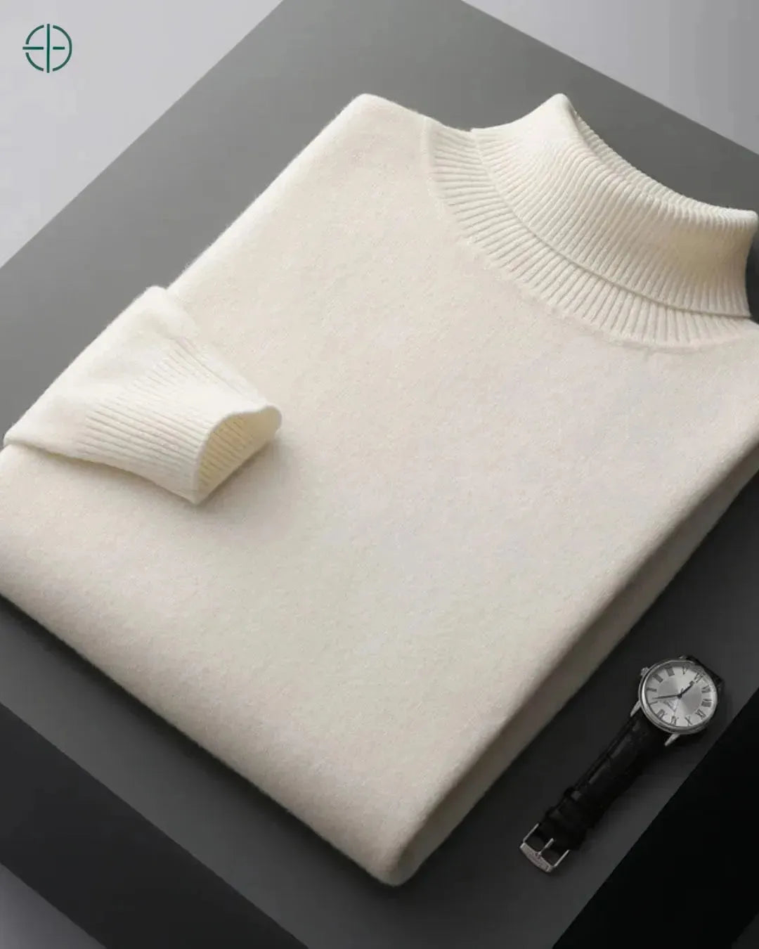 Suéter Masculino Gola Alta 100% Caxemira | Rest Money™