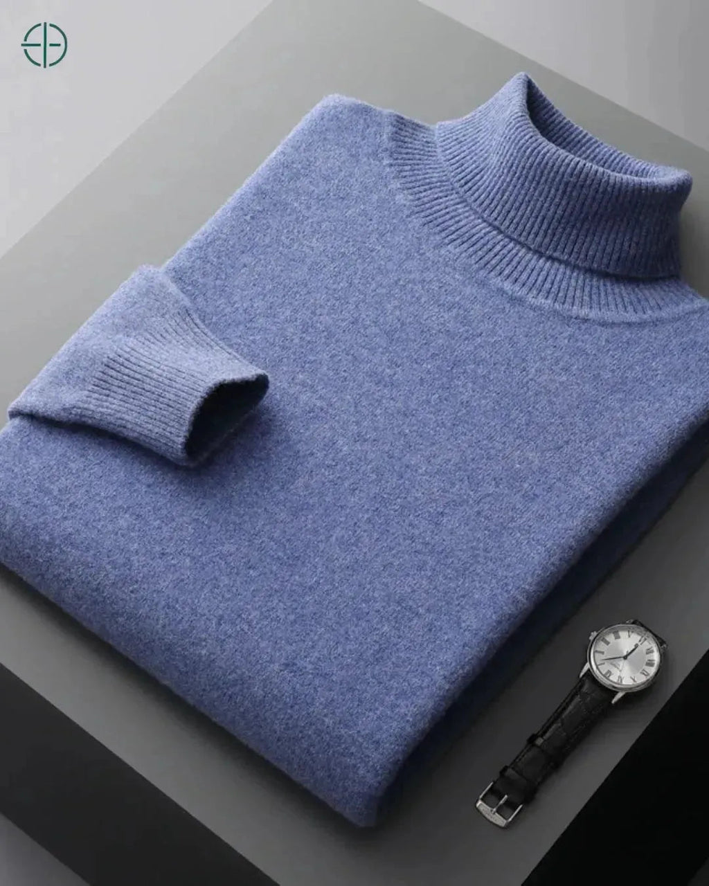 Suéter Masculino Gola Alta 100% Caxemira | Rest Money™