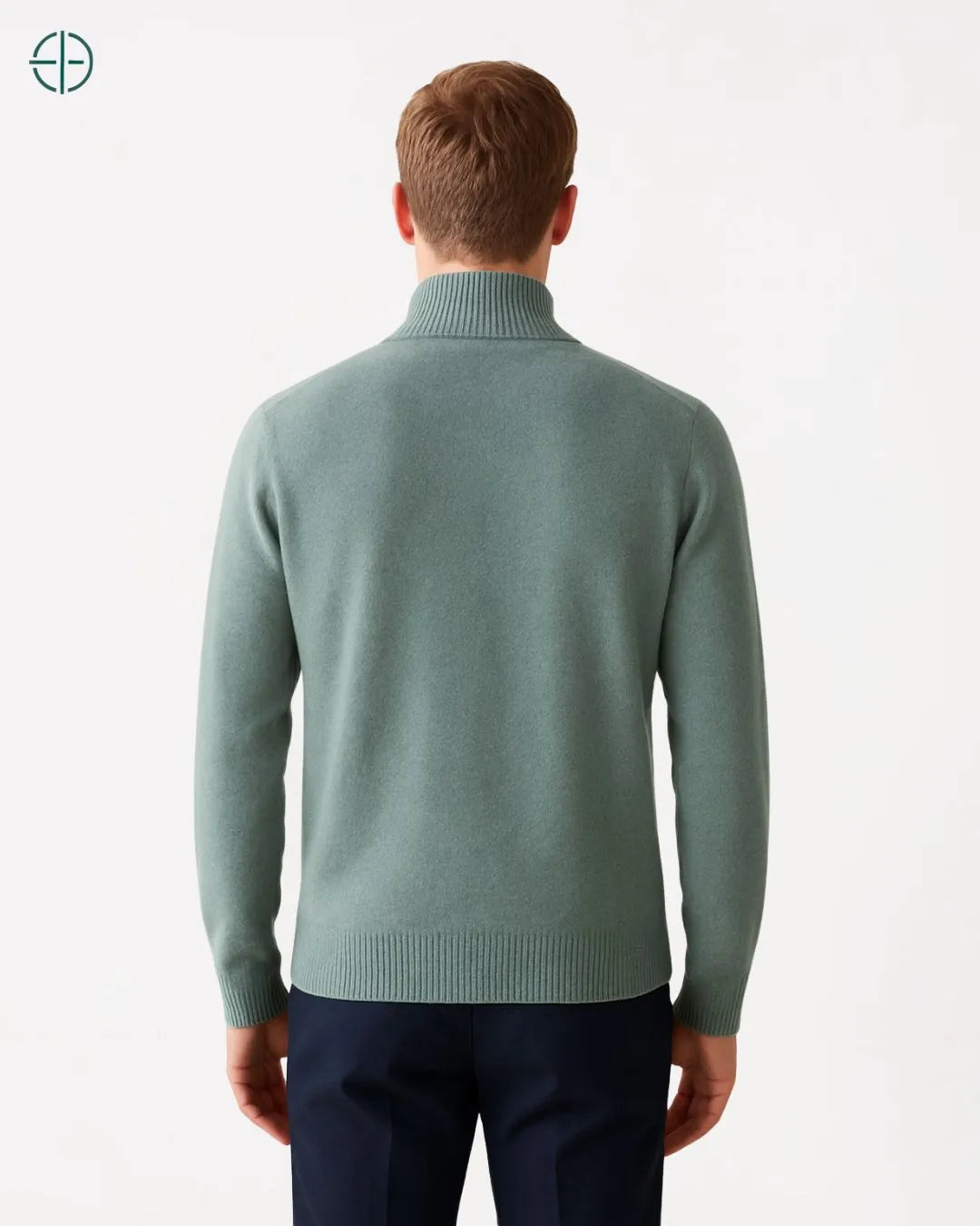 Suéter Masculino Gola Alta 100% Caxemira | Rest Money™