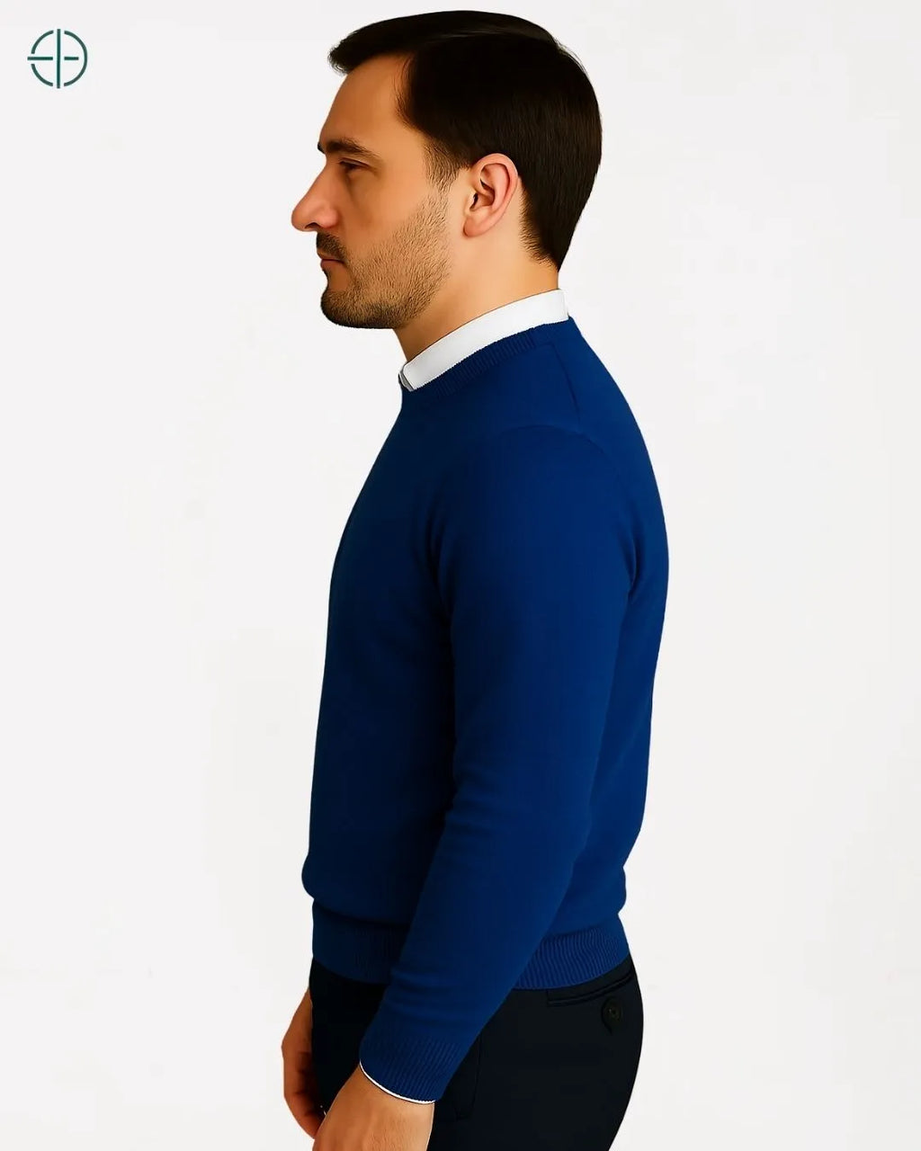 Suéter Masculino Gola Redonda 100% Caxemira | Rest Money™