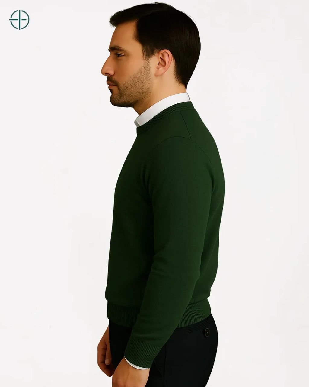 Suéter Masculino Gola Redonda 100% Caxemira | Rest Money™