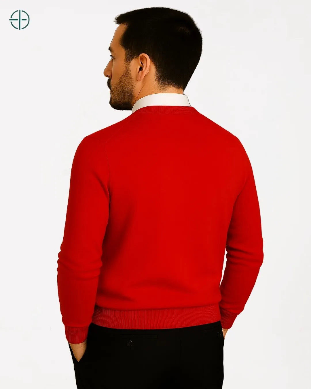 Suéter Masculino Gola Redonda 100% Caxemira | Rest Money™