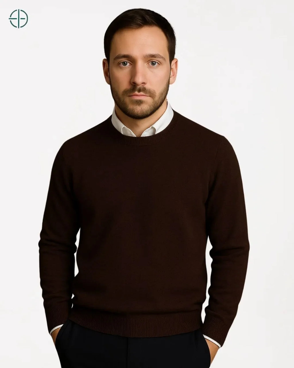 Suéter Masculino Gola Redonda 100% Caxemira | Rest Money™